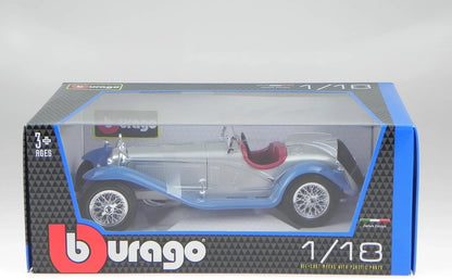 Bburago   Alfa Romeo 8C 2300 Spider Touring  Silver, Blue