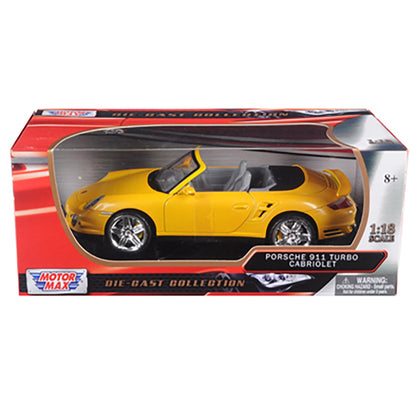 Motor Max   Porsche 911 Turbo Cabriolet  Yellow