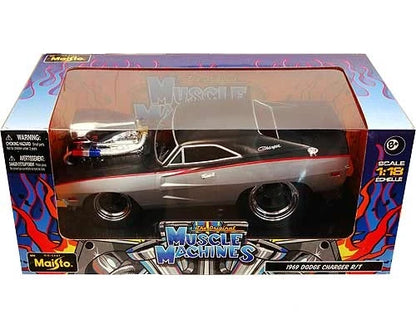 Maisto  Muscle Machine  Dodge   Charger R/T 1969 Silver
