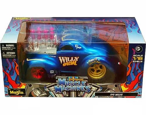 Maisto  Muscle Machine Ford Willys  1941 Blue