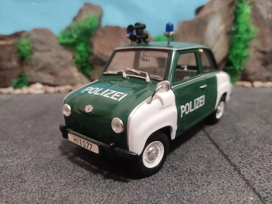 Maisto  Special Edition Revel Steif Sherif Goggomobil T250  White Green Polizei