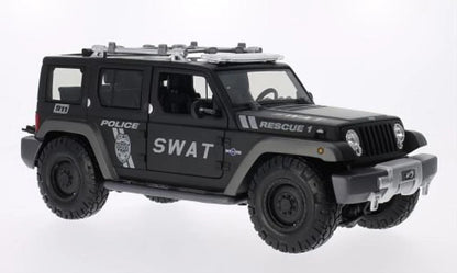 Maisto  Premiere Edition Jeep Rescue Concept  Black Swat Team