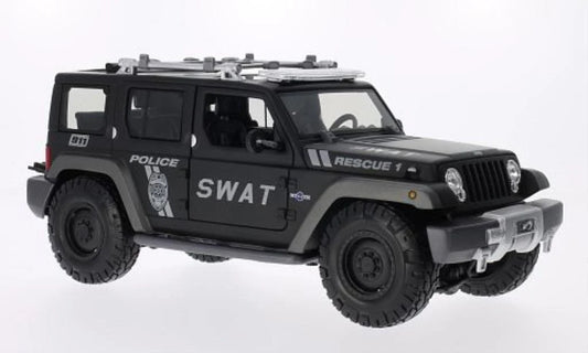 Maisto  Premiere Edition Jeep Rescue Concept  Black Swat Team