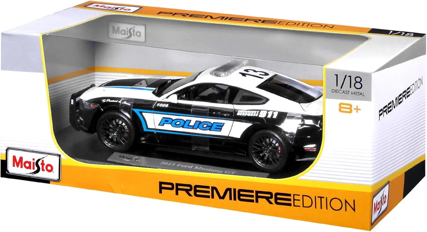 Maisto  Premiere Edition Ford  Mustang GT  White And Black Police Edition