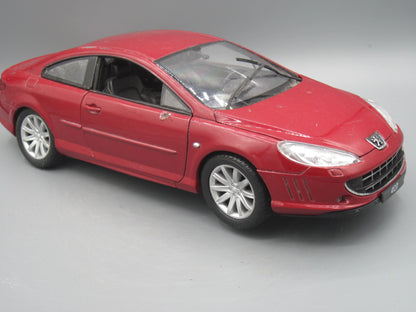 Welly   Peugeot Coupe 407  Maroon
