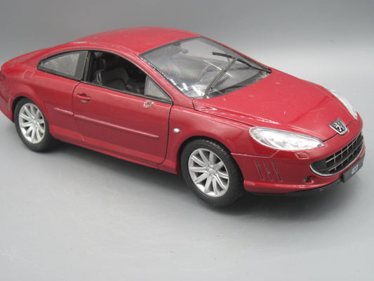 Welly   Peugeot Coupe 407  Maroon