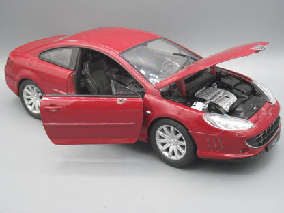Welly   Peugeot Coupe 407  Maroon