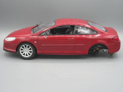 Welly   Peugeot Coupe 407  Maroon