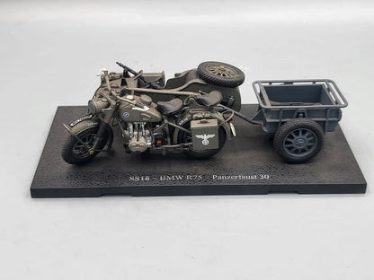Atlas   BMW R75 side car + trailer + Panzerfaust  Black
