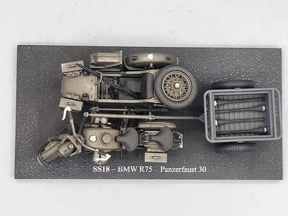 Atlas   BMW R75 side car + trailer + Panzerfaust  Black