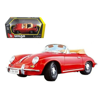 Bburago   Porsche 356 B Cabriolet  Red 