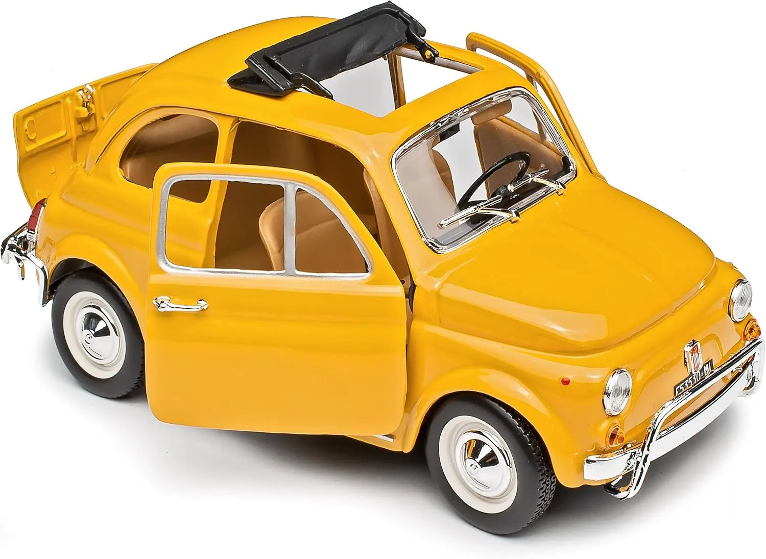 Bburago   Fiat 500 L  Yellow 