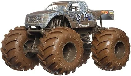 Hot Wheels  Monster Trucks  The 909 (Dirty Edition)  Brown Giant Wheels
