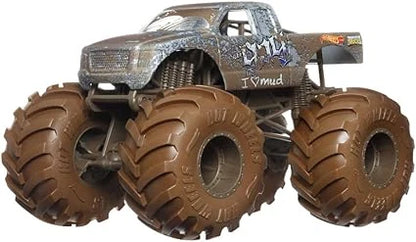 Hot Wheels  Monster Trucks  The 909 (Dirty Edition)  Brown Giant Wheels