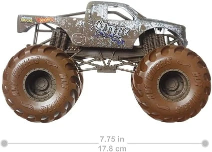 Hot Wheels  Monster Trucks  The 909 (Dirty Edition)  Brown Giant Wheels