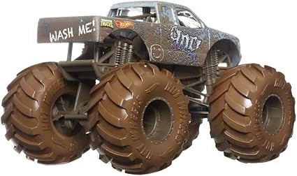 Hot Wheels  Monster Trucks  The 909 (Dirty Edition)  Brown Giant Wheels