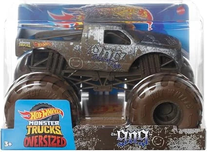 Hot Wheels  Monster Trucks  The 909 (Dirty Edition)  Brown Giant Wheels