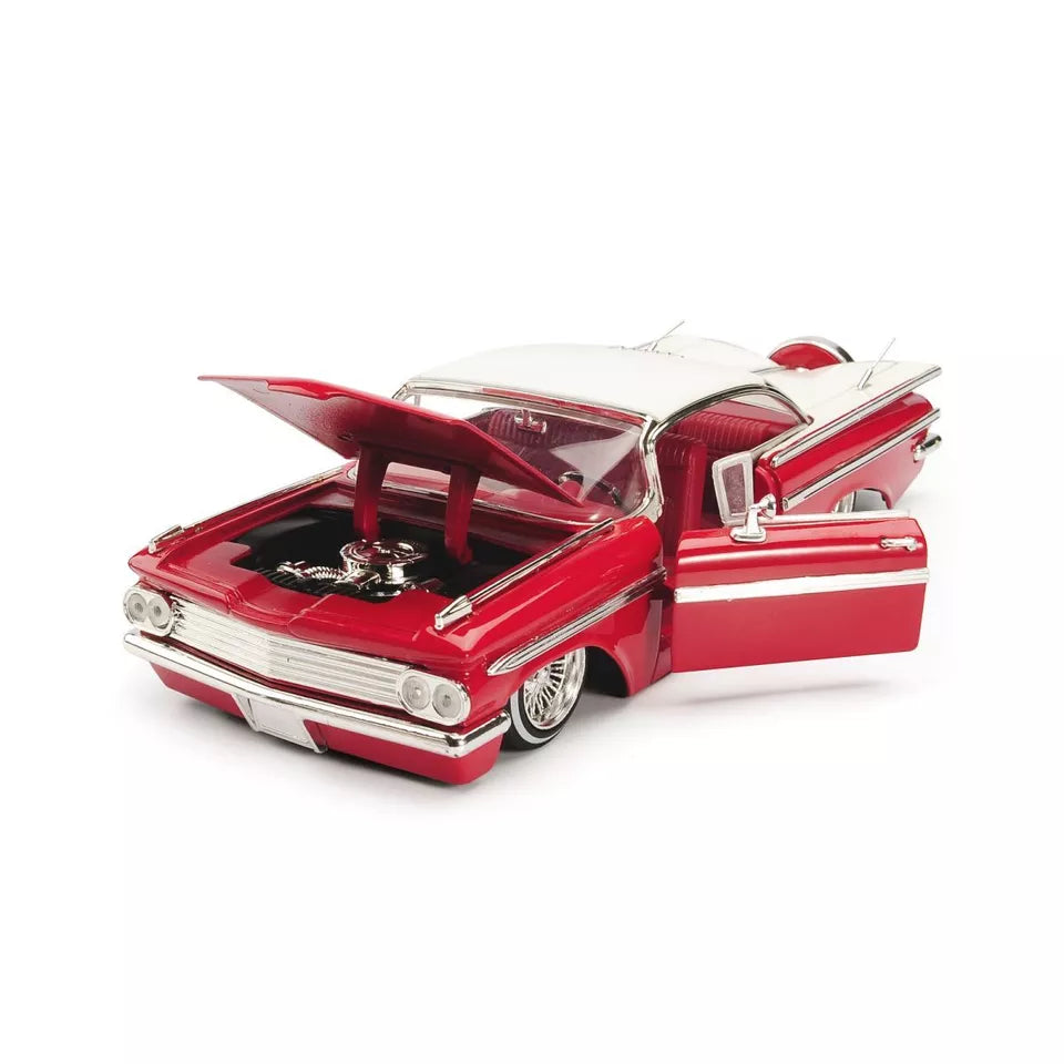 Jada   Chevrolet Impala 1959 Red, White FNTF 7