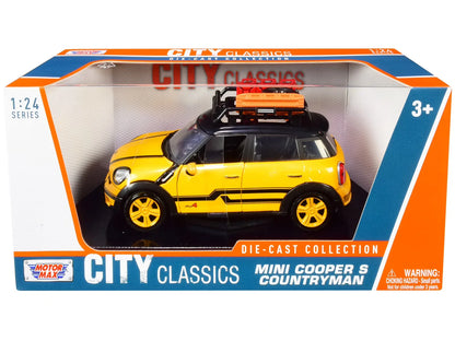 Motor Max  City Classics Mini Cooper S Countrymen  Yellow