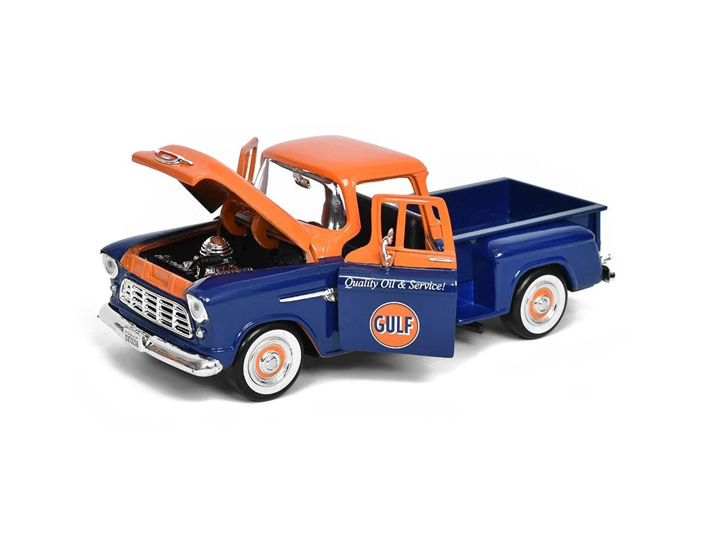Motor Max  Gulf Chevrolet Chevy 5100 Stepside  Blue, Orange