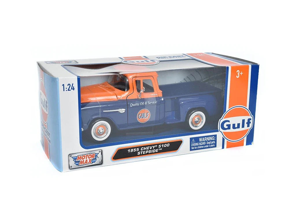 Motor Max  Gulf Chevrolet Chevy 5100 Stepside  Blue, Orange