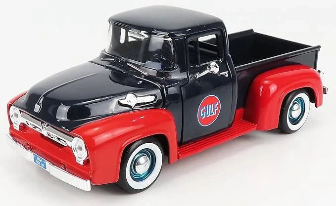 Motor Max  Gulf Ford  F-100 Pick up 1956 Black, Red