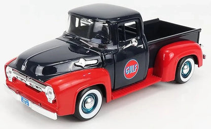 Motor Max  Gulf Ford  F-100 Pick up 1956 Black, Red