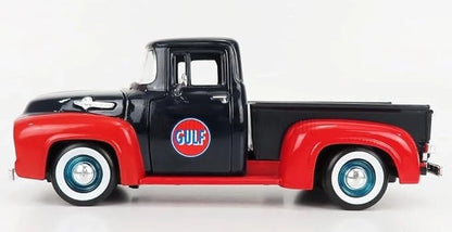 Motor Max  Gulf Ford  F-100 Pick up 1956 Black, Red