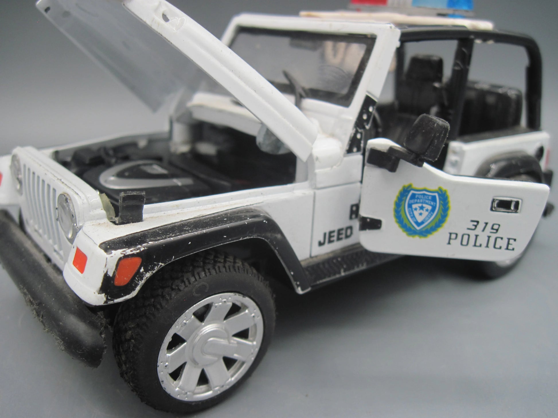 China    Police Jeep  White