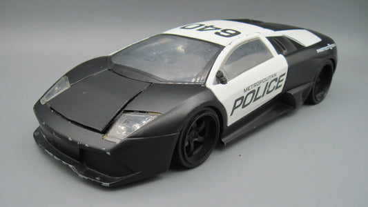 Jada   Lamborghini Murcielago LP640  Black & White Metropolitan Police