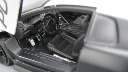 Jada   Lamborghini Murcielago LP640  Black & White Metropolitan Police