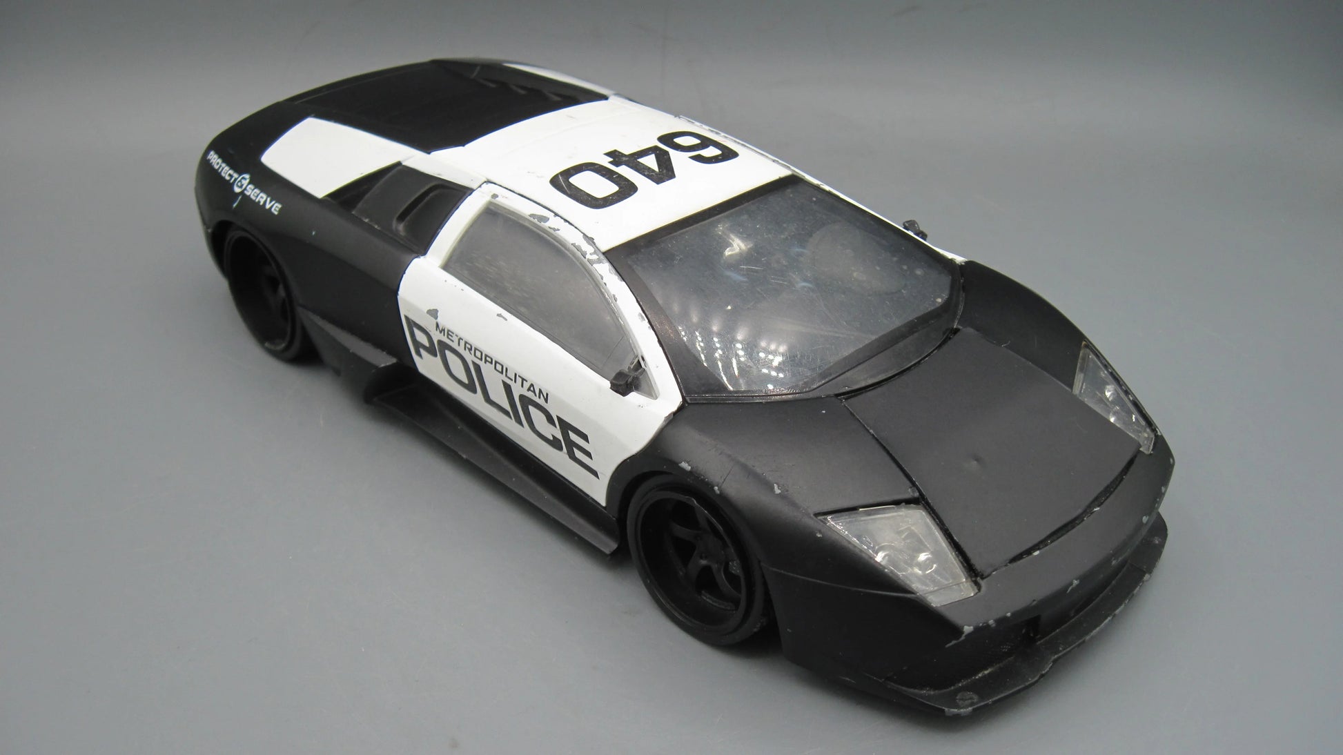 Jada   Lamborghini Murcielago LP640  Black & White Metropolitan Police