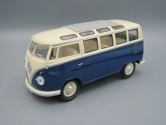 Kinsmart   Volkswagen Classical Bus 1962 Beige & Blue