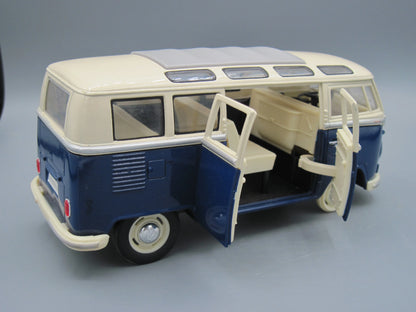 Kinsmart   Volkswagen Classical Bus 1962 Beige & Blue