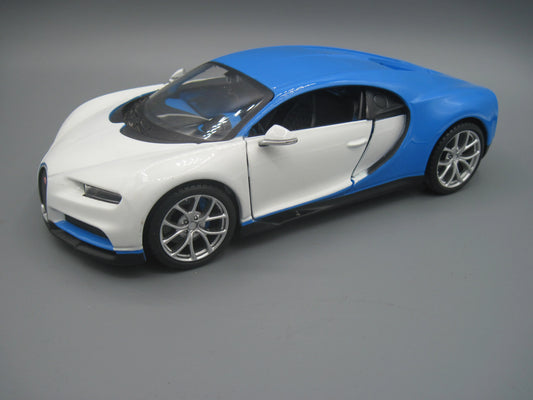 Maisto   Bugatti Chiron  Blue & White