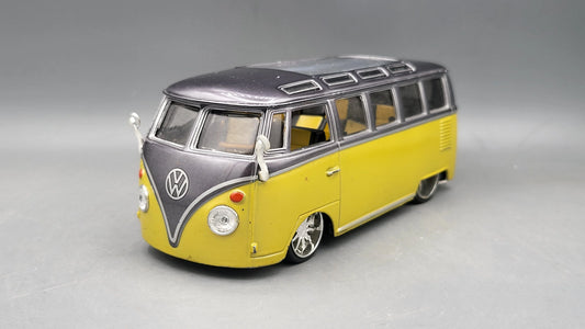 Maisto   Volkswagen Van Samba  Grey & Yellow