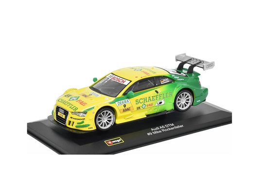 Bburago   Audi A5 DTM # 9 Mike Rockenfeller  Yellow & Green Race