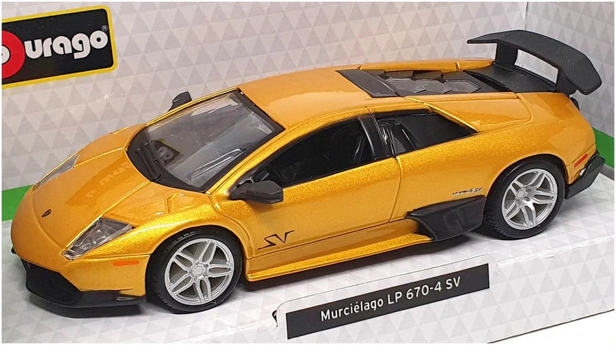 Bburago   Lamborghini Murcielago LP 670-4 SV  Yellow Plus