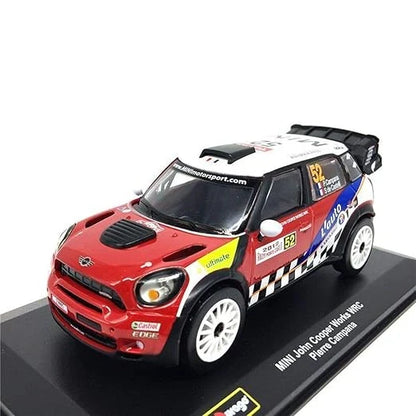 Bburago   Mini John Cooper Works WRC Pierre Campana  Red & White Race