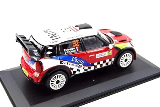 Bburago   Mini John Cooper Works WRC Pierre Campana  Red & White Race