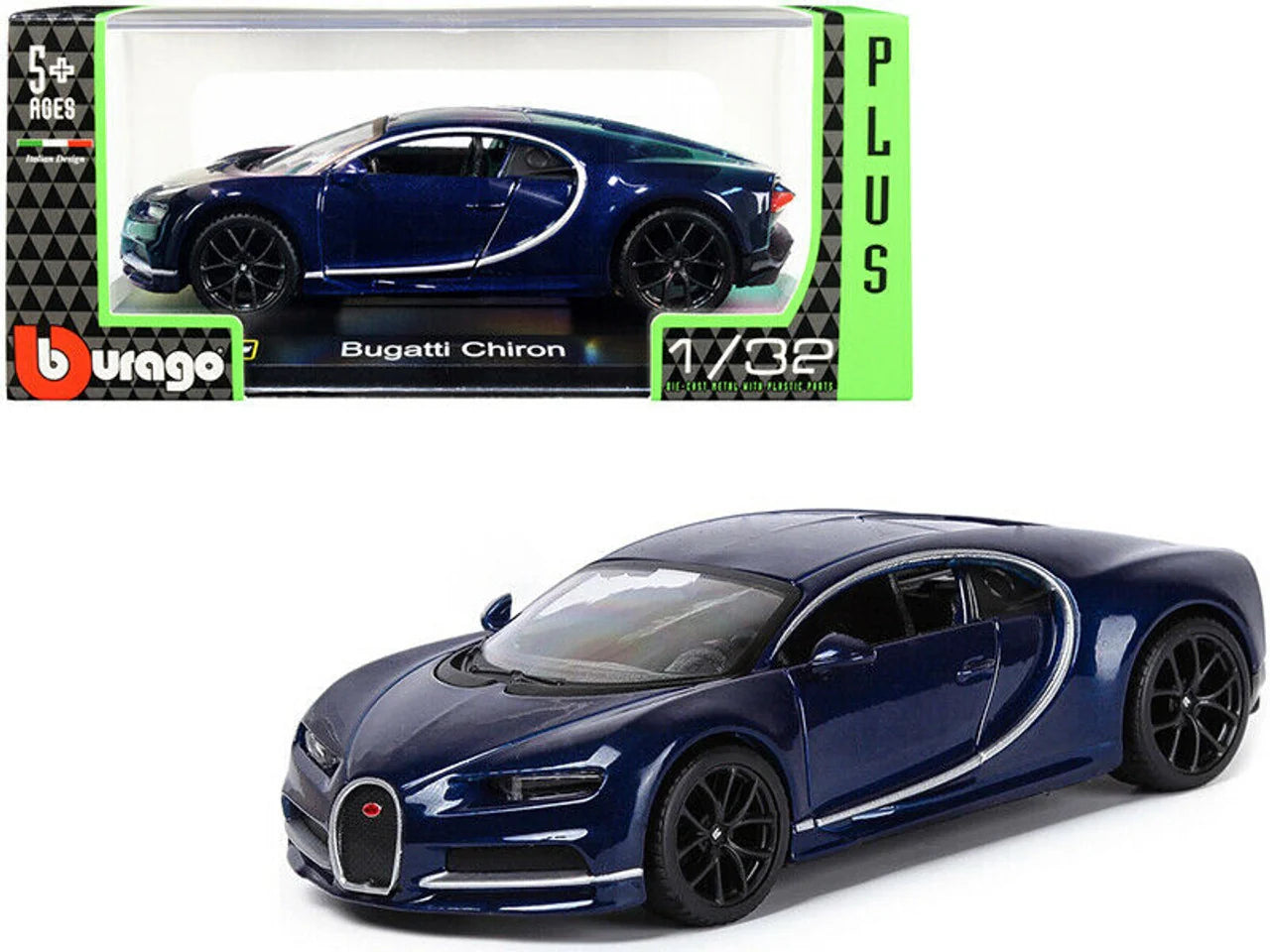 Bburago   Bugatti Chiron  Blue Plus