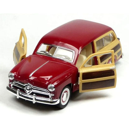 Bluesun   Ford Woody Wagon 1949 Brown Metal Wecker