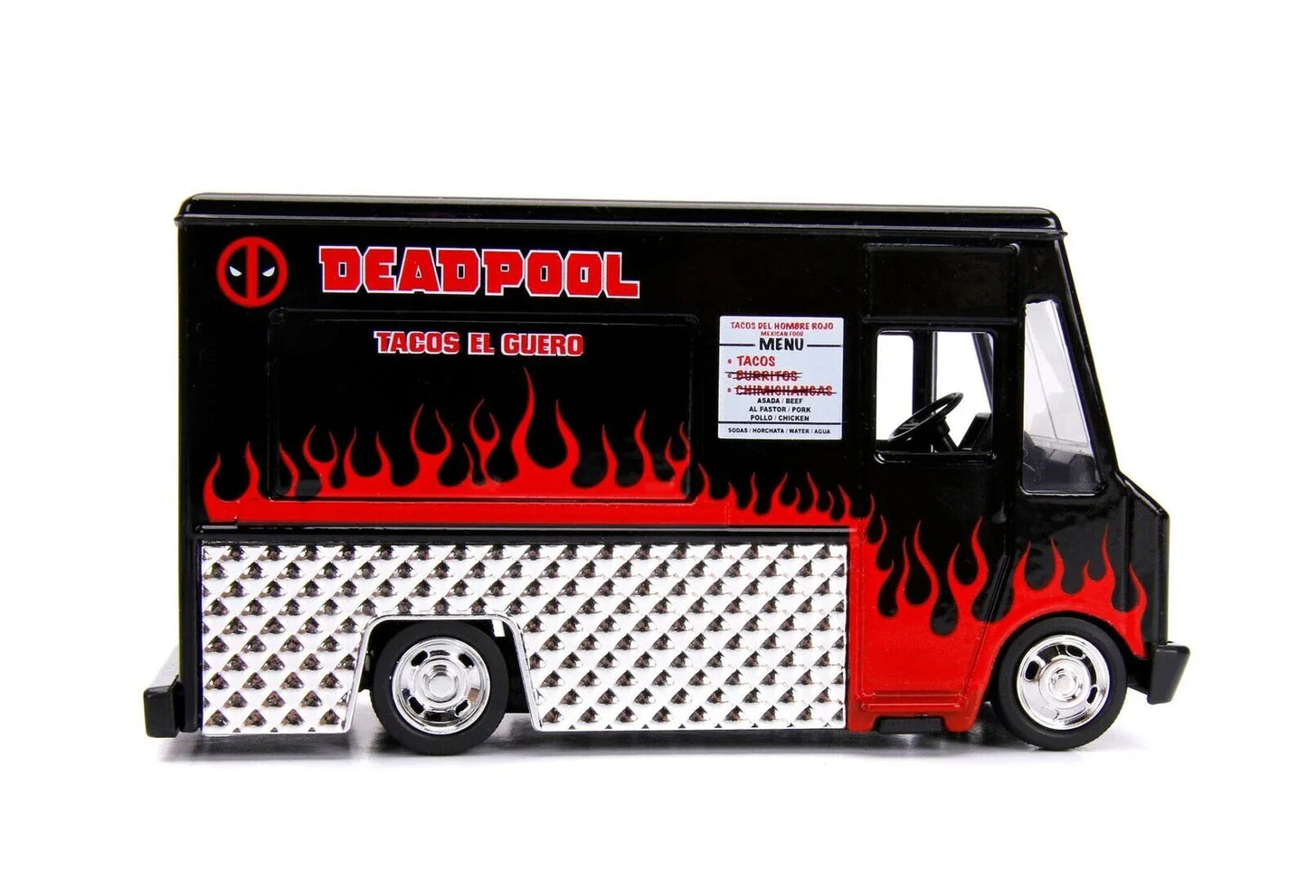 Jada  Metals Diecast  Deadpool Taco Truck  Black