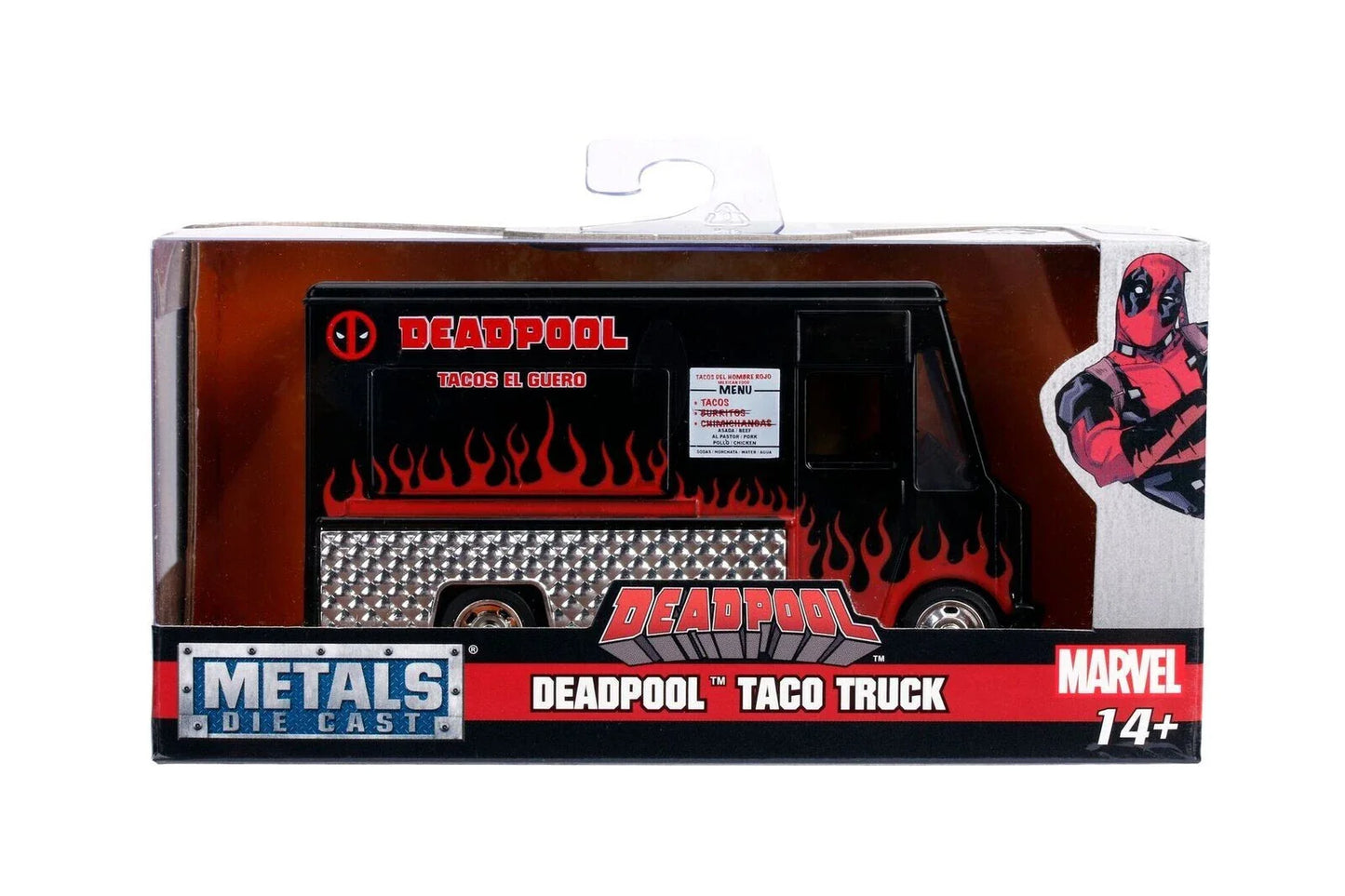 Jada  Metals Diecast  Deadpool Taco Truck  Black