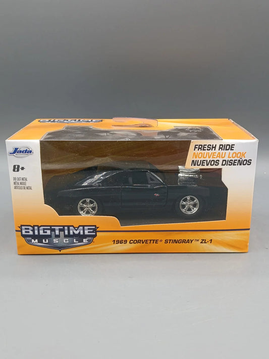 Jada  JDM Tuners Chevrolet Corvette Stingray (ZL-1) 1969 Black JDM Tuners