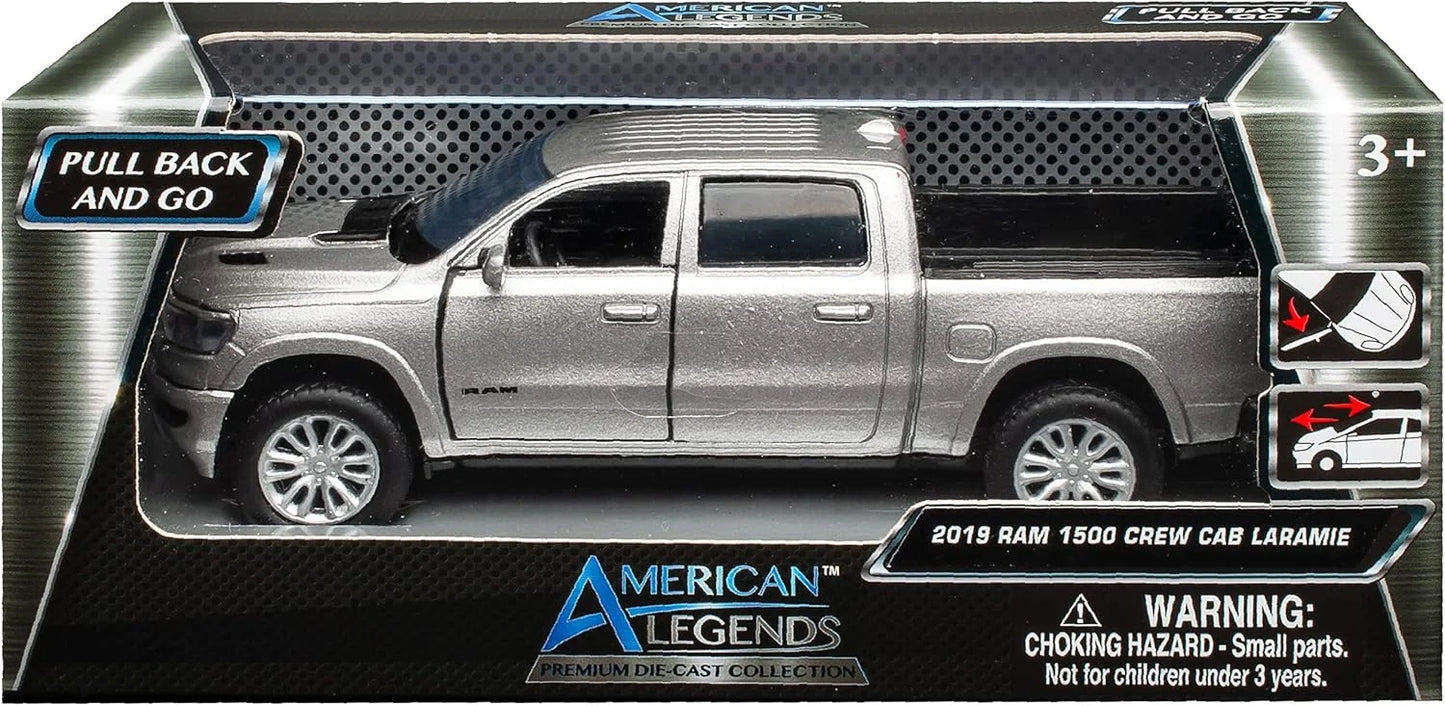 Motor Max  American Legend Dodge RAM 1500 Laramie Crew 2019 Silver
