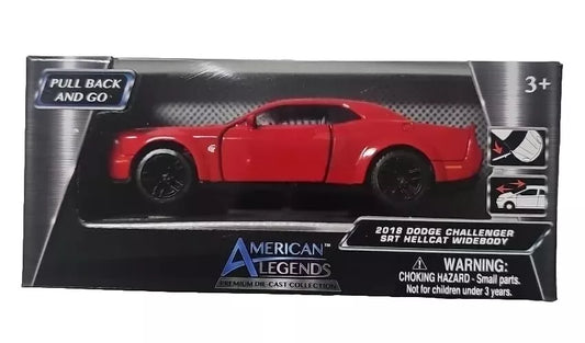 Motor Max  American Legend Dodge Challenger SRT Hellcat Wideboy 2019 Red