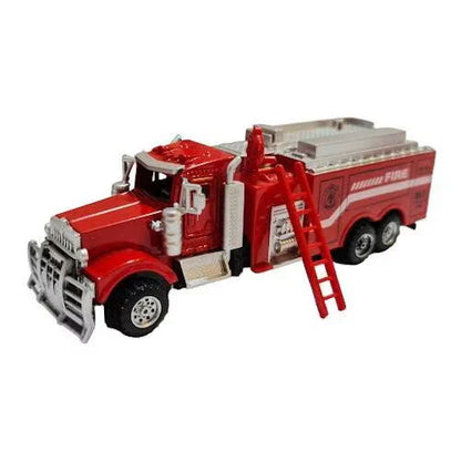 Shuang Di Toys    Fire truck with Base + Lift  Red