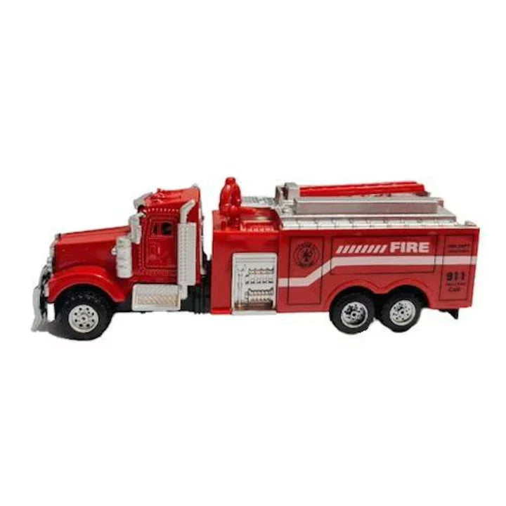 Shuang Di Toys    Fire truck with Base + Lift  Red