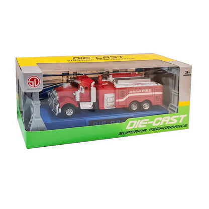 Shuang Di Toys    Fire truck with Base + Lift  Red